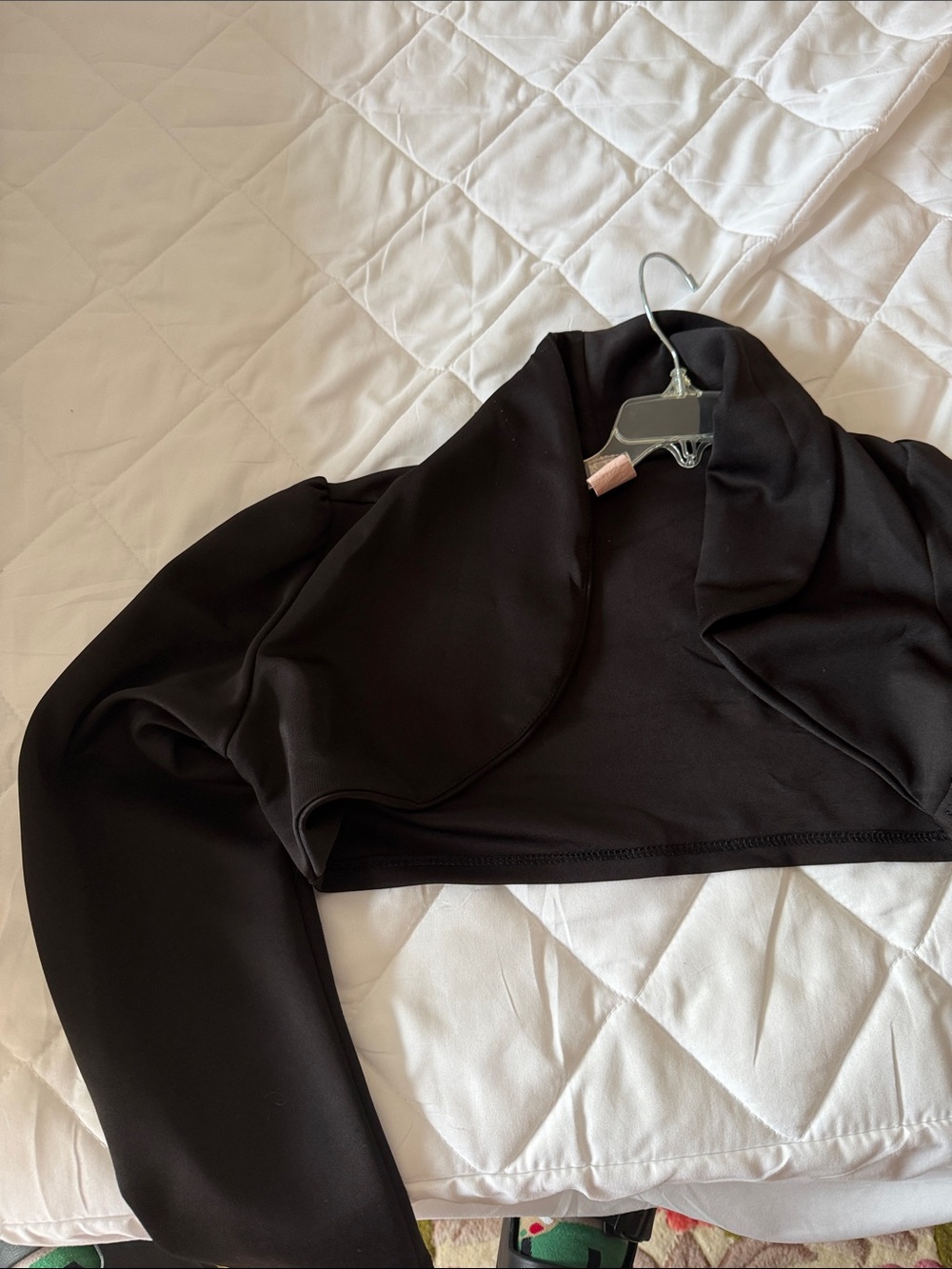 Black Cropped Bolero Shrug